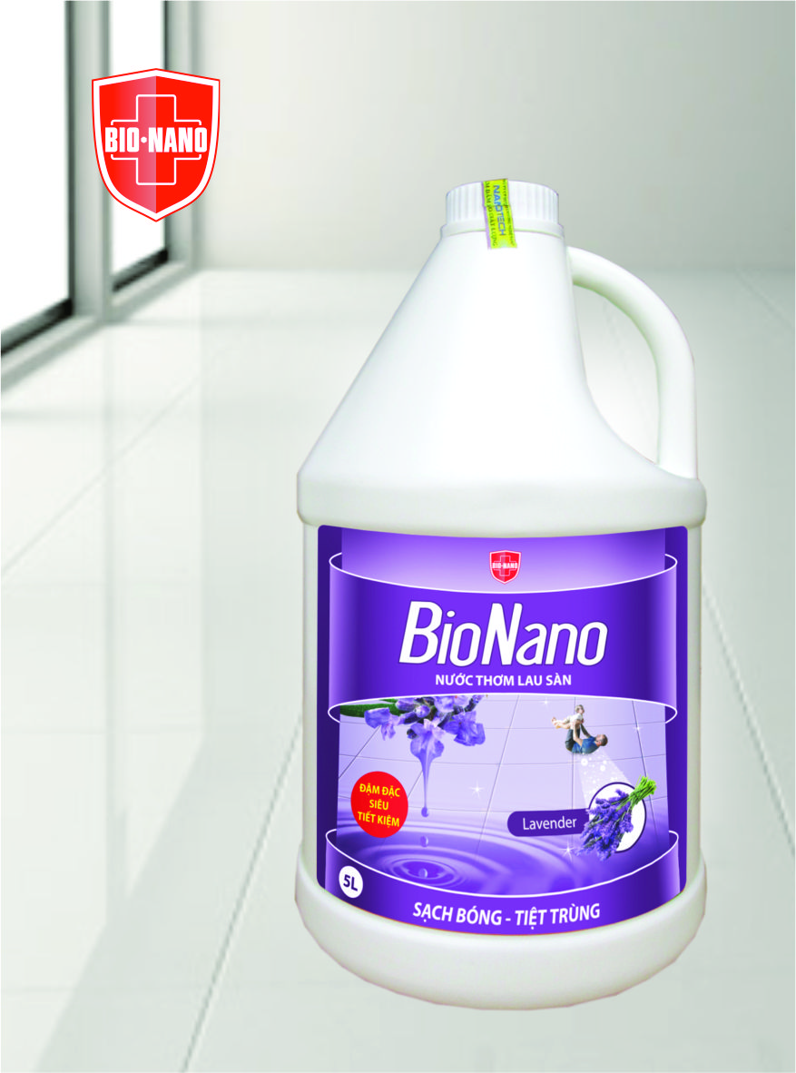 Nước lau sàn BioNano - Hương Lavender - 5L