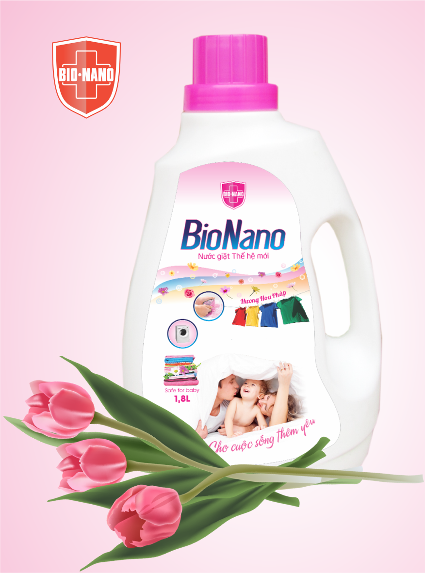 Nước giặt BioNano hương Hoa Pháp